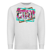 Oatmeal Heather mamas girl Premium Sweatshirt - texasbilliewilder