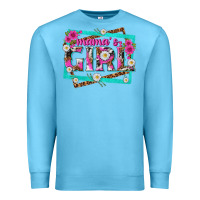Ocean Blue mamas girl Premium Sweatshirt - texasbilliewilder