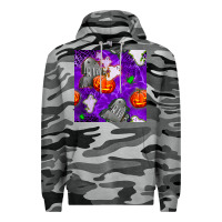 Slate Camo tombstone and ghosts seamless paternal Premium Hoodie - BundleAndBundleShop