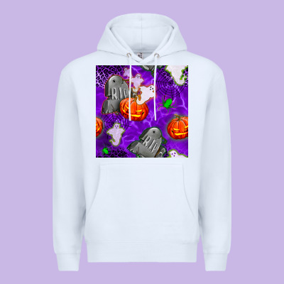 Tombstone And Ghosts Seamless Paternal Premium Hoodie Designed By Bundleandbundleshop