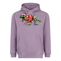 Lavender t rex christmas Heavyweight Hoodie - RanaPortraitStore