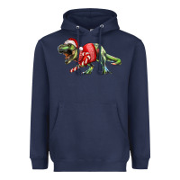 Navy t rex christmas Heavyweight Hoodie - RanaPortraitStore