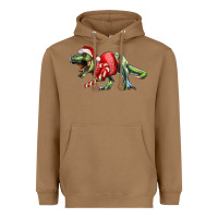 Toasted Coconut t rex christmas Heavyweight Hoodie - RanaPortraitStore