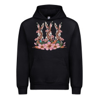 Black rabbits with blossom flower Urban Hoodie - Artiststas