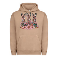Pigment Burro rabbits with blossom flower Urban Hoodie - Artiststas