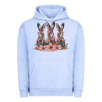 Pigment Grape Ice rabbits with blossom flower Urban Hoodie - Artiststas