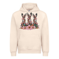 Sandshell rabbits with blossom flower Urban Hoodie - Artiststas
