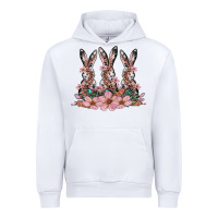 White rabbits with blossom flower Urban Hoodie - Artiststas
