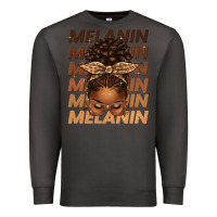 Smoke melanin afro messy bun Premium Sweatshirt - texasbilliewilder