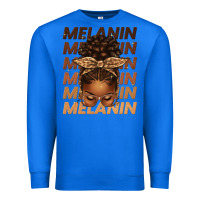True Royal melanin afro messy bun Premium Sweatshirt - texasbilliewilder