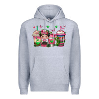 Heather Grey mexican coffee cups cafecito Premium Hoodie - Jasminsmagicworld