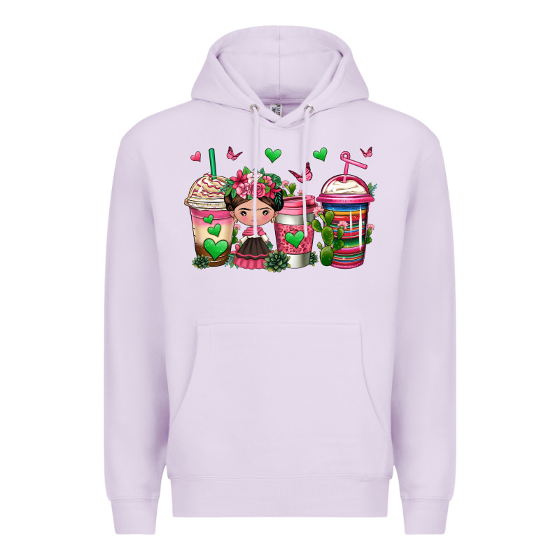 Mexican Coffee Cups Cafecito Premium Hoodie by Jasminsmagicworld | Teevron