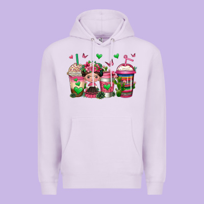 Mexican Coffee Cups Cafecito Premium Hoodie Designed By Jasminsmagicworld