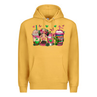 Mustard mexican coffee cups cafecito Premium Hoodie - Jasminsmagicworld