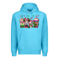 Ocean Blue mexican coffee cups cafecito Premium Hoodie - Jasminsmagicworld