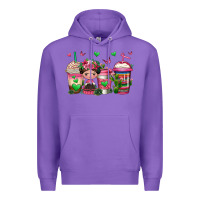 Purple mexican coffee cups cafecito Premium Hoodie - Jasminsmagicworld