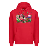 Red mexican coffee cups cafecito Premium Hoodie - Jasminsmagicworld
