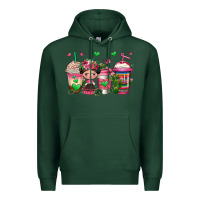 Sports Green mexican coffee cups cafecito Premium Hoodie - Jasminsmagicworld