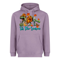Lavender t rex tis the season Heavyweight Hoodie - RanaPortraitStore