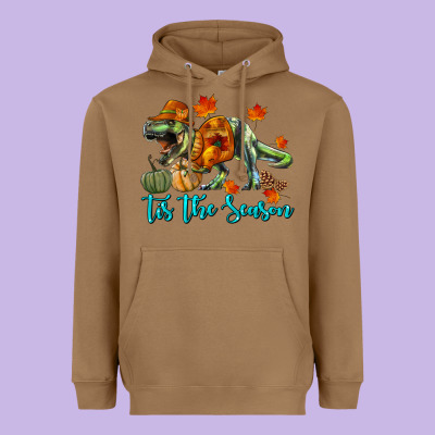 Heavyweight Hoodie t rex tis the season