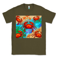 Army Green crab Classic Tee - BarkalooDesign