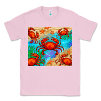 Bubblegum Pink crab Classic Tee - BarkalooDesign