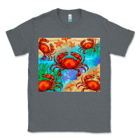 Charcoal Heather crab Classic Tee - BarkalooDesign