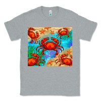 Heather Grey crab Classic Tee - BarkalooDesign