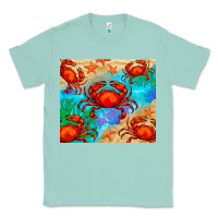 Seafoam crab Classic Tee - BarkalooDesign