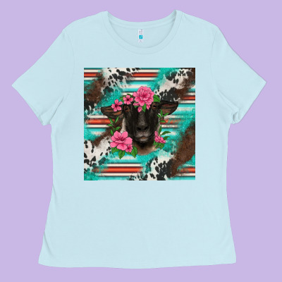 Western Suffolk Ewe Ladies Tee Designed By Barkaloodesign