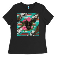 Black western suffolk ewe Ladies Tee - BarkalooDesign