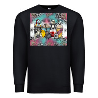 Black cartoon characters coffee cups Premium Sweatshirt - Zillion Design Studio