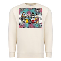 Sandshell cartoon characters coffee cups Premium Sweatshirt - Zillion Design Studio