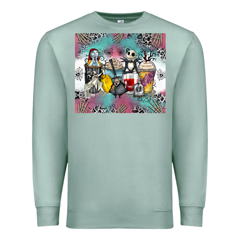 Cartoon Characters Coffee Cups Premium Sweatshirt by Zillion Design Studio | Teevron