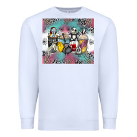 White cartoon characters coffee cups Premium Sweatshirt - Zillion Design Studio