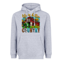 Heather Grey life is better in the country western Heavyweight Hoodie - texasbilliewilder