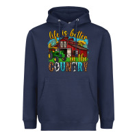 Navy life is better in the country western Heavyweight Hoodie - texasbilliewilder