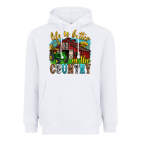 White life is better in the country western Heavyweight Hoodie - texasbilliewilder