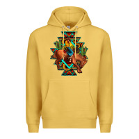 Antique Gold aztec rodeo cowboy Premium Hoodie - JahusDesignShop
