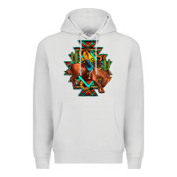 Dove Grey aztec rodeo cowboy Premium Hoodie - JahusDesignShop