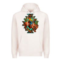 Pale Pink aztec rodeo cowboy Premium Hoodie - JahusDesignShop