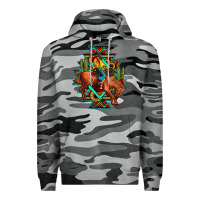 Slate Camo aztec rodeo cowboy Premium Hoodie - JahusDesignShop