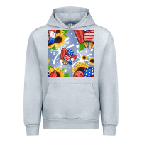 Heather Grey patriotic popsicle Urban Hoodie - BundleAndBundleShop
