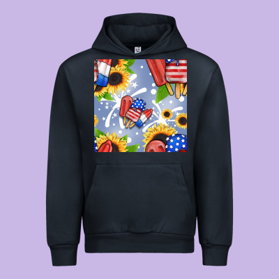 Patriotic Popsicle Urban Hoodie Designed By Bundleandbundleshop