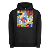 Pigment Black patriotic popsicle Urban Hoodie - BundleAndBundleShop
