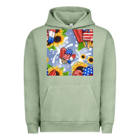 Pigment Oil Green patriotic popsicle Urban Hoodie - BundleAndBundleShop