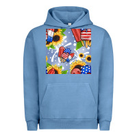 Pigment Pebble Blue patriotic popsicle Urban Hoodie - BundleAndBundleShop