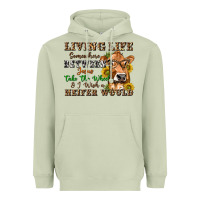 Matcha living life somewhere between jesus take the wheel Heavyweight Hoodie - texasbilliewilder