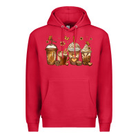 Cardinal melanin afro coffee cups Premium Hoodie - Jasminsmagicworld