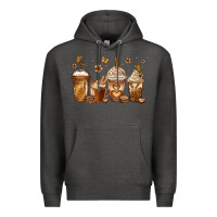 Charcoal Heather melanin afro coffee cups Premium Hoodie - Jasminsmagicworld
